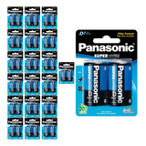 40 Pilhas Comum D Panasonic 20 Cart