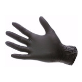 Guantes Nitrilo X 20 Peluqueria Barberia Color Negro S M L