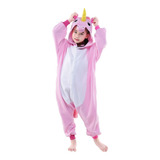 Pijama Unicornio Rosado Kigurumi 3-12 Años Enterizo Polar