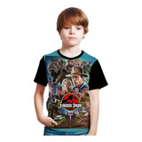 Camiseta Promoção Jurassic Park  Adulto E Infantil