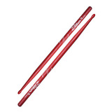 Baquetas Palillos Zildjian 5b Punta De Nylon americano Rojos Color Rojo