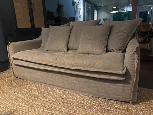 Sofa Amoblé Angostura Gris Oscuro 170cm Lino