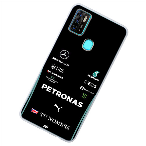Funda Para Zte Mercedes Petronas F1 Con Tu Nombre