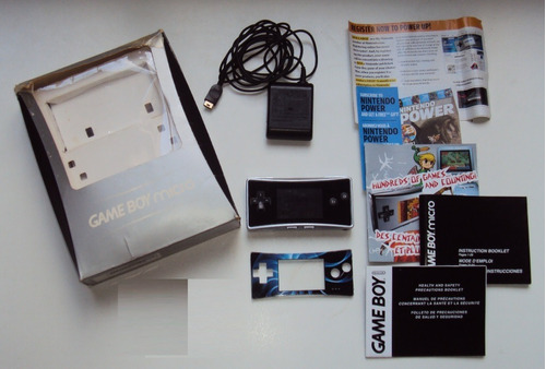 Game Boy Micro Prata Na Caixa - Funcionando