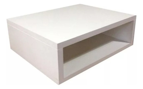 Mesa De Luz Flotante Blanca, Estilo Minimalista 