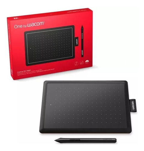 Mesa Digitalizadora One By Wacom Pequena Ctl472l Vermelho