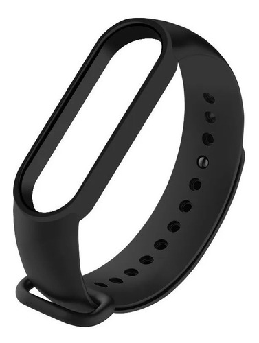 Malla Para Xiaomi Mi Band 5 Pulsera Correa Silicona Colores Color Negro