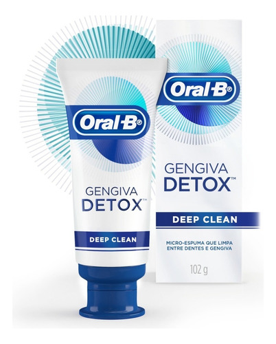 Gengiva Detox Deep Clean Creme Dental Com Flúor 102 G