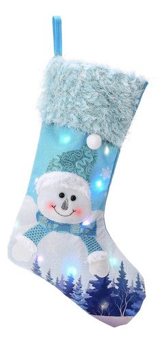 Calcetines Luminosos De Navidad Calcetines Led Azul Viejo