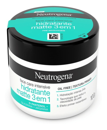 Hidratante Efeito Matte Facial Neutrogena Pote 100g -