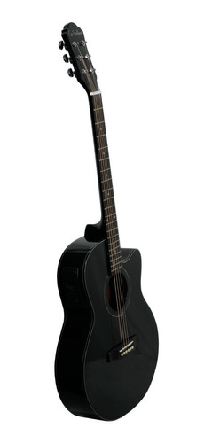 Guitarra Electroacústica Folk La Sevillana Fo-300ceq Blk