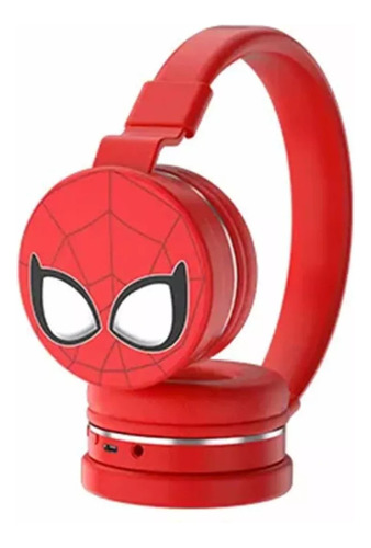 Audífono Diadema Bluetooth Spiderman Niños Hombre Araña Rojo