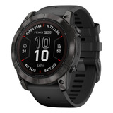 Garmin Fenix 7x Pro Zafiro Solar Silicona Negro 51mm Reloj