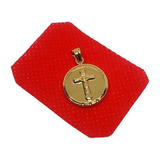 Dije Cruz Cristo Milagroso De Buga Oro Laminado 18 K 00491