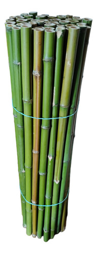 20 Varas De Bambú Tutores Estacas 1m Largo / 2-3cm Diametro