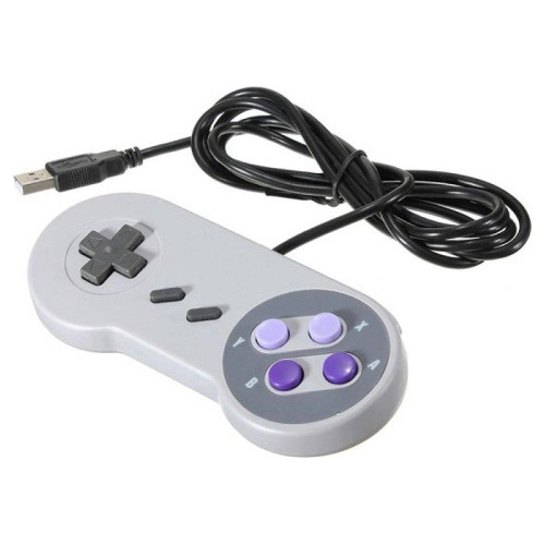 Controle Joystick Knup Kp-3124 Cinza - Super Nintendo