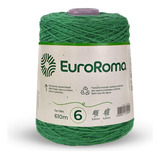 Barbante Euroroma 600g N.º6, Escolha Sua Cor, 610m, Croche