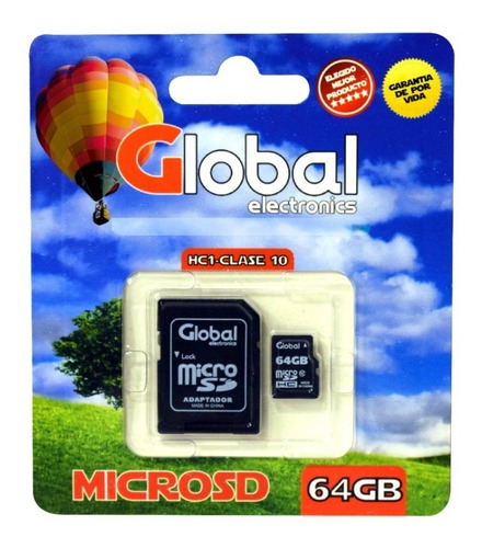 Tarjeta De Memoria Microsd 64gb + Adaptador