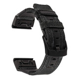 Correa De Nailon Y Piel Para Garmin Fenix 6x / 6 / 5x/5/935