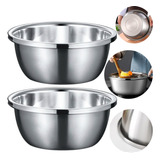 10 Bowl Tigela Bacia Europa Saladeira Com Borda Inox 28 Cm