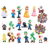 Super Mario Mini Juguetes Niños Mario Bros Series Figu...