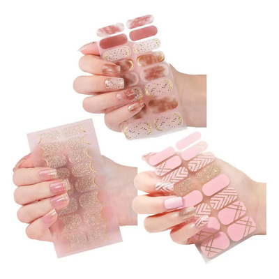 3pz Gel Nails Stickers Pegatinas Para Uñas Múltiples Estilos Zh-02 | Meses sin interés