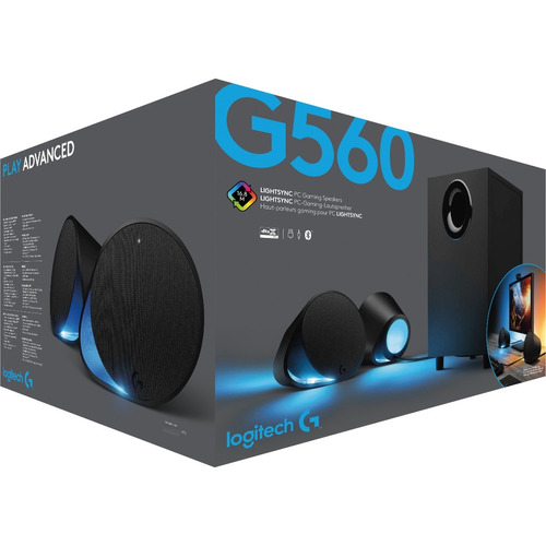 Bocina Logitech Gaming G560 Rgb 2.1 Usb 3.5mm 240w Bluetooth