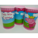 Cofrinhos Personalizados Peppa Pig Kit Com 50 Uni