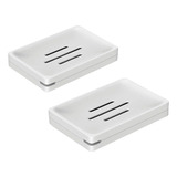 Jabonera Desmontable Para Fácil Limpieza- Set De 2 Piezas