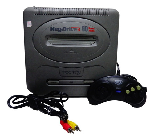 Console Mega Drive 3 Tectoy Cod Tn Funcionando Com Entrada Para Fita Ler Descrição