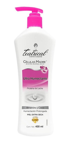 Crema Corporal Teatrical Ultra Humectación Vitamina E 400 Ml