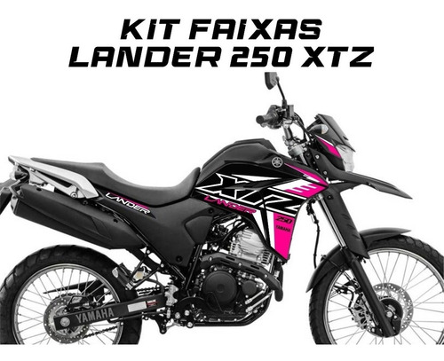 Kit Adesivos Lander 250 Xtz Faixas Personalizadas 2019/2022