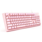 Teclado Gamer Onikuma G25 Membrana Rosado Con Luz Led Rgb