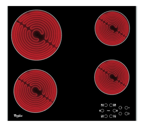 Anafe Whirlpool Akt 809 Lx Vitro 4 Zonas De Calor Touch Cont