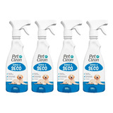 Kit 4 Banhos A Seco Spray Para Cães E Gatos Pet Clean 500ml