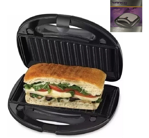 Sandwichera Tostadora Electrica Winco De Acero Doble Oferta!