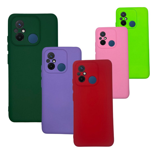 Capa Capinha Silicone Case Aveludada Para Redmi 12c 6.71