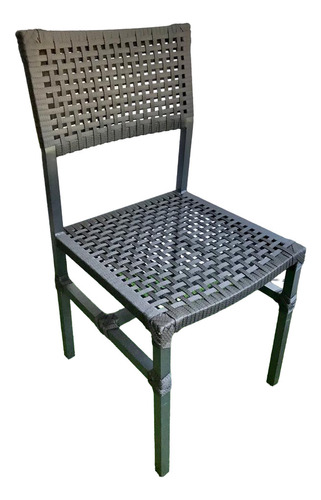Cadeira Para Mesa Alumínio Corda Náutica