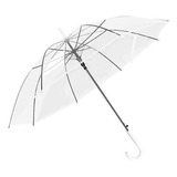 Paraguas Transparentes Para La Lluvia A Prueba De Viento Color Blanco