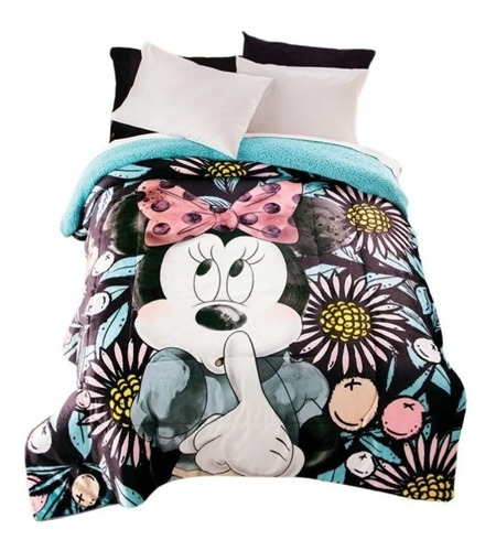 Cobertor Minnie Mouse Matrimonial Borreguita Ozzy Concord