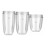 Combo Repuestos De 3 Vasos De 18 Oz,24oz , 32oz Nutribullet