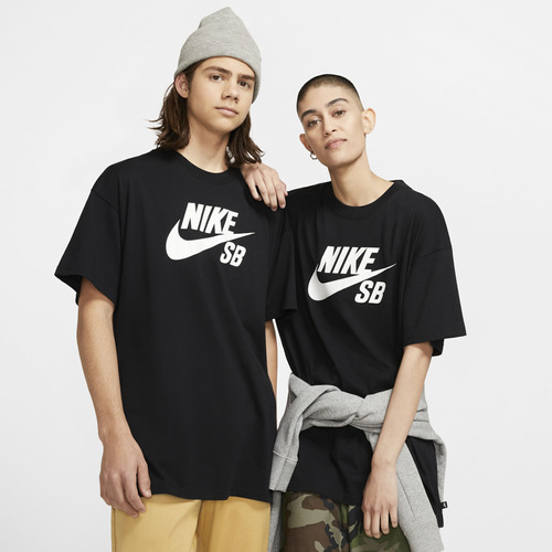 Remera Para Hombre Nike Sb Negro