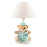 Abajur Infantil Ursinho Ted Tiffany Luminária Quarto Bebê