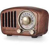 Vintage Radio Retro Bluetooth Speaker - Greadio Walnut Woode