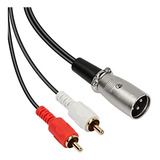 Adaptador Xlr Macho A 2 Rca Macho, Cable Audio Estéreo