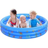 Piscina Inflable Redonda De 3 Niveles Para Niños 130*35 Cm