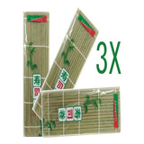 3 Esteiras Sudare Bambu Enrolar Nori Sushi Japonês - Tetsu