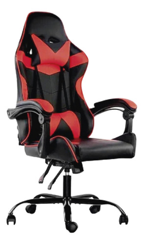 Silla Gamer Lumax Reclinable Y Elevable Colores Roja