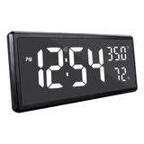 Reloj De Pared Electrónico Alarma Led Reloj De Escritorio