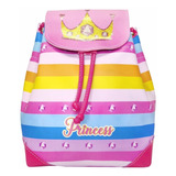 Mochila Bolsa Feminina Infantil Coroa Costas, Magic 1281 Cor Rosa-chiclete